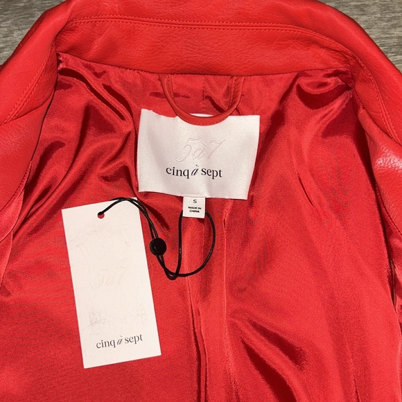 Cinq à Sept Zoe Faux Leather Moto Jacket - Picture 7 of 10